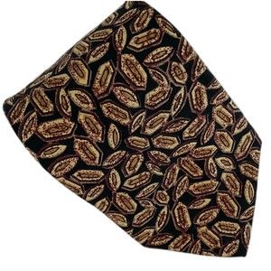 Robert Talbott Studio Men's Geometric Shapes Black Yellow Necktie 100% Silk Tie